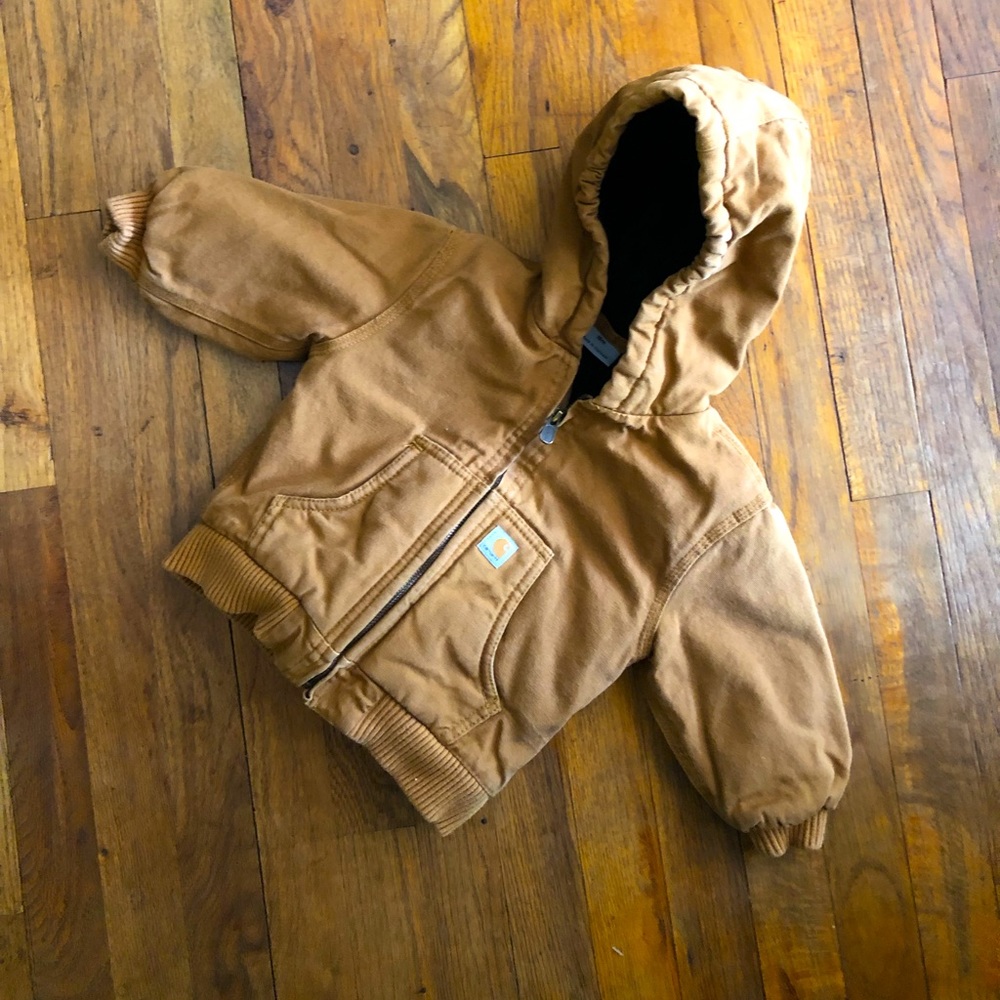 Kids baby vintage quilted carhartt jacket